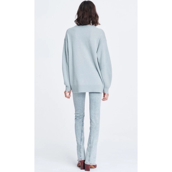 Rag & Bone Cashmere Teal V-Neck Sweater - Picture 5 of 13